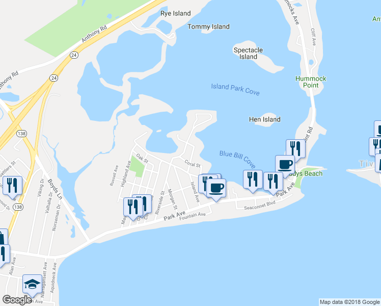 map of restaurants, bars, coffee shops, grocery stores, and more near 48 Green Street in Portsmouth
