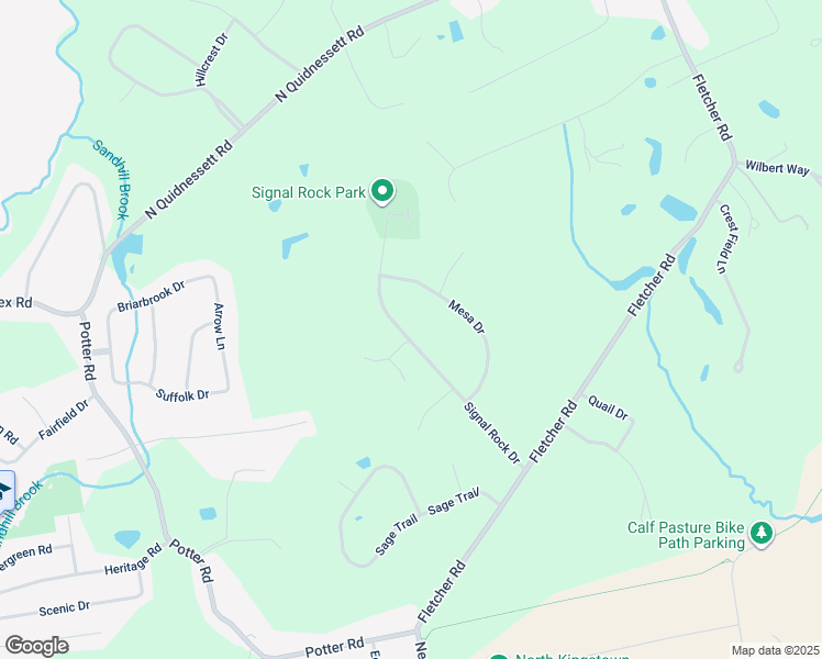 map of restaurants, bars, coffee shops, grocery stores, and more near 193 Signal Rock Road in North Kingstown