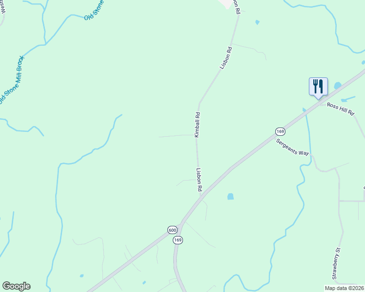 map of restaurants, bars, coffee shops, grocery stores, and more near 33 Kimball Rd in Lisbon