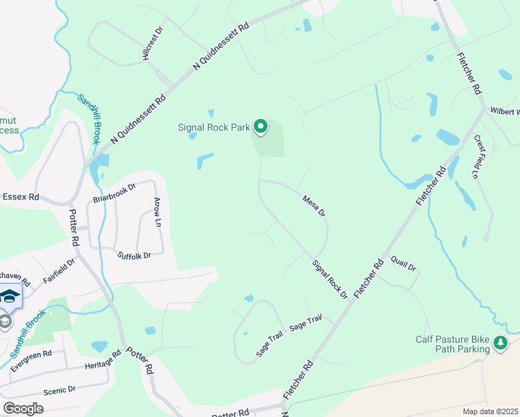 map of restaurants, bars, coffee shops, grocery stores, and more near 45 Yellowstone Drive in North Kingstown