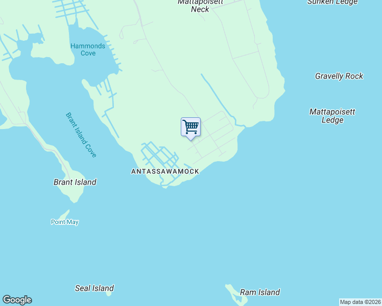 map of restaurants, bars, coffee shops, grocery stores, and more near 243 Nashawena Road in Mattapoisett