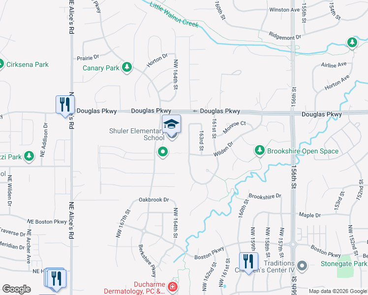 map of restaurants, bars, coffee shops, grocery stores, and more near 3414 163rd Street in Urbandale