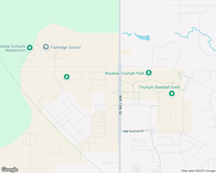map of restaurants, bars, coffee shops, grocery stores, and more near 28227 U Avenue in Waukee