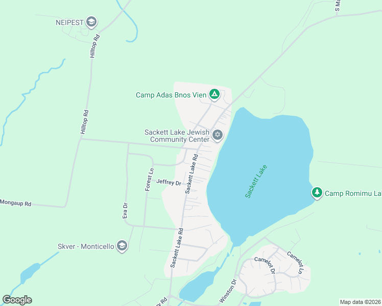 map of restaurants, bars, coffee shops, grocery stores, and more near 13 Old Congress Lane in Monticello