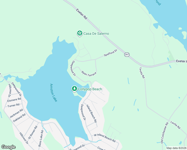 map of restaurants, bars, coffee shops, grocery stores, and more near 107 Ryan Terrace in Lebanon