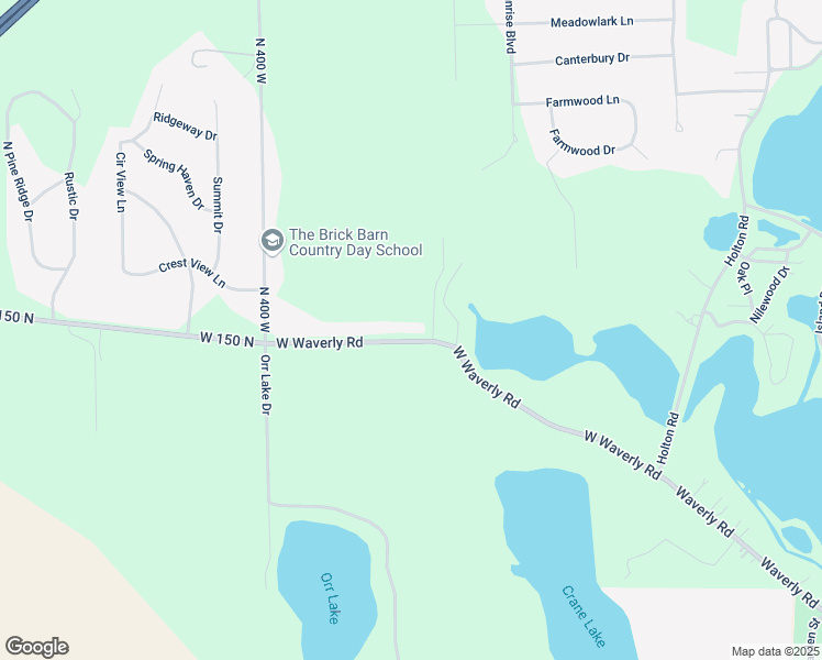 map of restaurants, bars, coffee shops, grocery stores, and more near 3691 West Waverly Road in La Porte