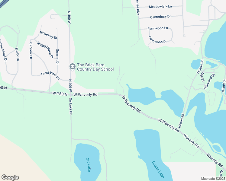 map of restaurants, bars, coffee shops, grocery stores, and more near 3691 West Waverly Road in La Porte