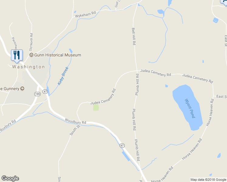 map of restaurants, bars, coffee shops, grocery stores, and more near 58 Judea Cemetery Road in Washington