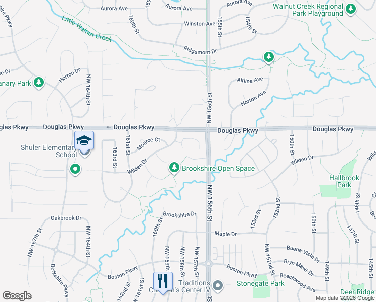 map of restaurants, bars, coffee shops, grocery stores, and more near 15619 Wilden Drive in Urbandale