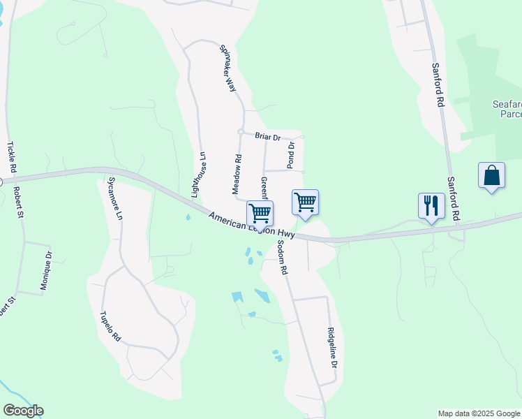 map of restaurants, bars, coffee shops, grocery stores, and more near 10 Greenfield Road in Westport