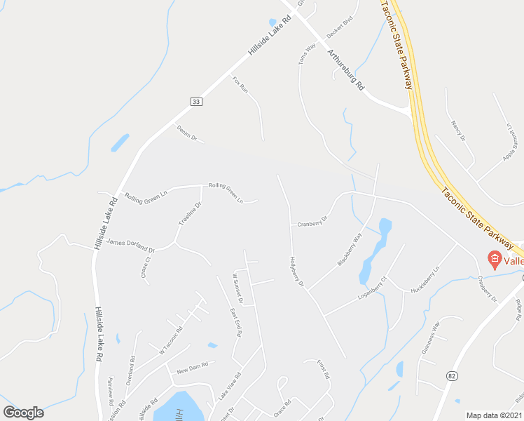 map of restaurants, bars, coffee shops, grocery stores, and more near 30 Rolling Green Road in Wappingers Falls