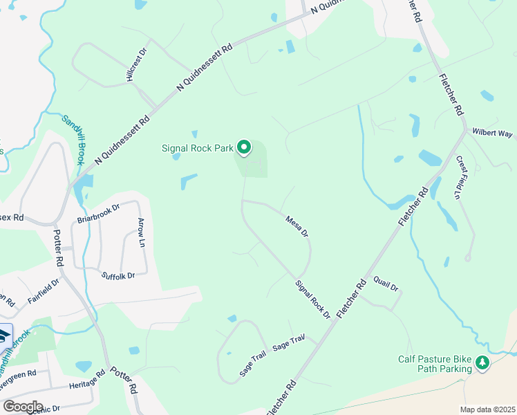 map of restaurants, bars, coffee shops, grocery stores, and more near 180 Mesa Drive in North Kingstown