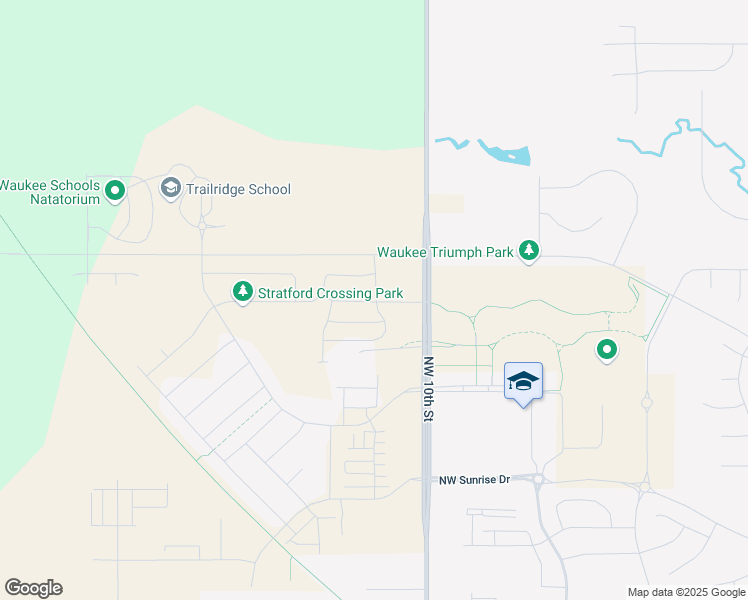 map of restaurants, bars, coffee shops, grocery stores, and more near 28227 U Avenue in Waukee