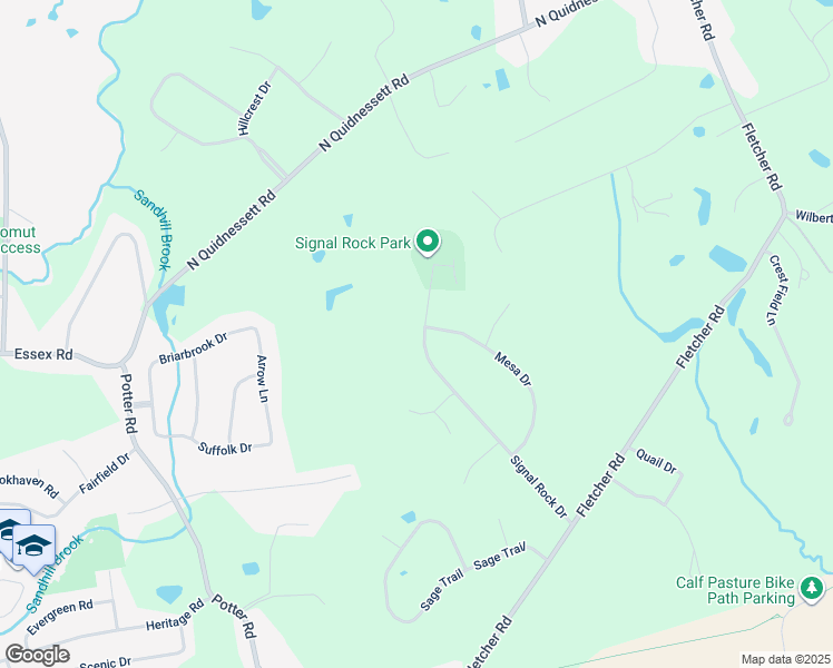map of restaurants, bars, coffee shops, grocery stores, and more near 256 Signal Rock Road in North Kingstown