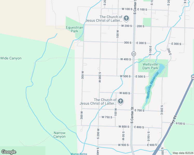 map of restaurants, bars, coffee shops, grocery stores, and more near 507 South 200 West in Wellsville