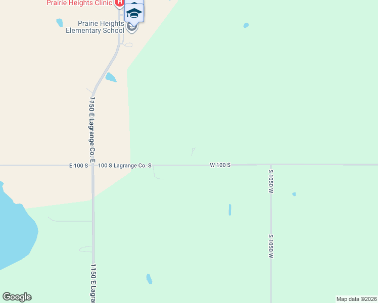 map of restaurants, bars, coffee shops, grocery stores, and more near 12049 East 100 South in LaGrange