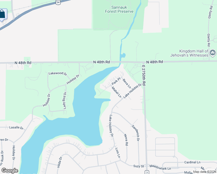 map of restaurants, bars, coffee shops, grocery stores, and more near 1328 Park Place in Sandwich