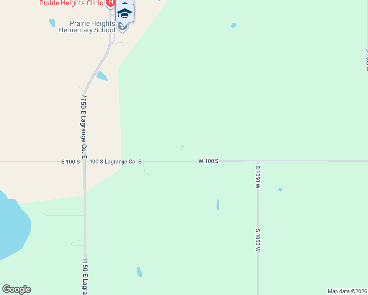 map of restaurants, bars, coffee shops, grocery stores, and more near 12049 East 100 South in LaGrange