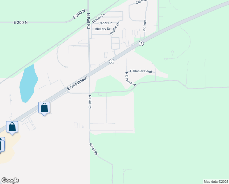 map of restaurants, bars, coffee shops, grocery stores, and more near East 150 North in La Porte