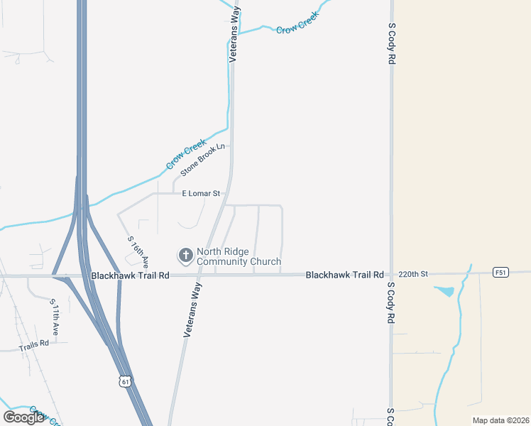 map of restaurants, bars, coffee shops, grocery stores, and more near 3208 Hunter Lane in Eldridge