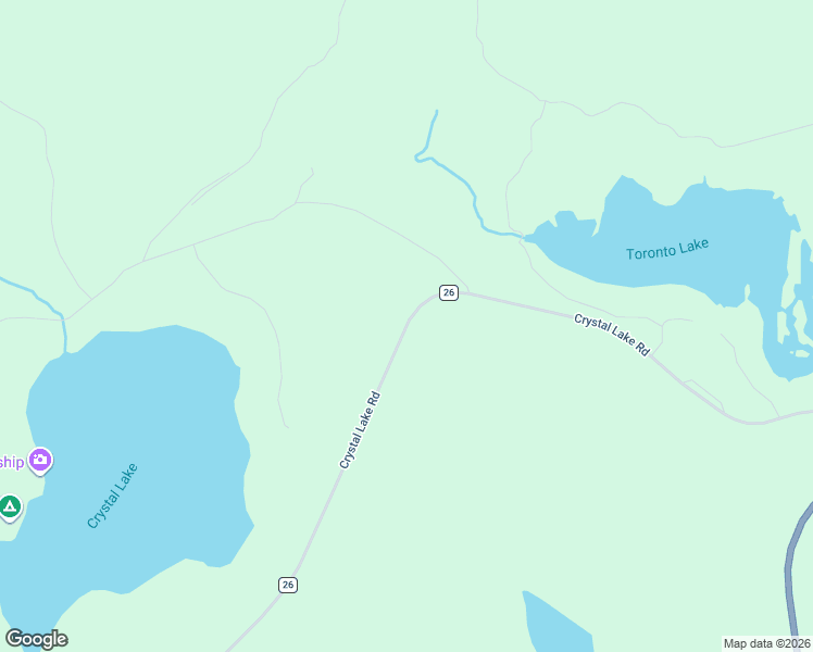 map of restaurants, bars, coffee shops, grocery stores, and more near 255 Crystal Lake Road in White Lake