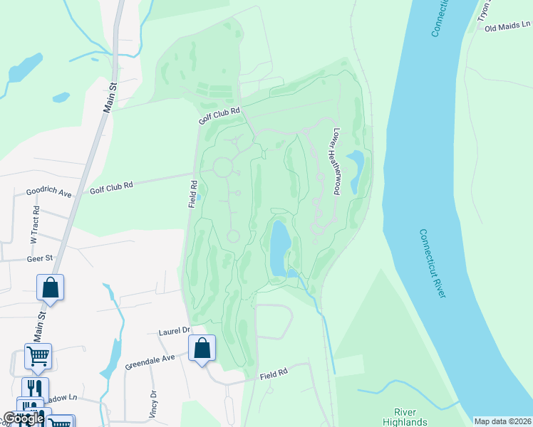 map of restaurants, bars, coffee shops, grocery stores, and more near 4 Belhaven in Cromwell