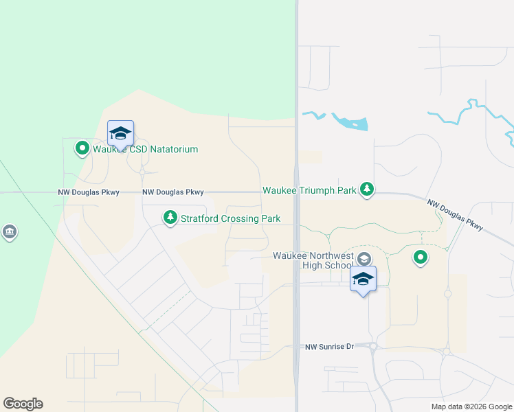 map of restaurants, bars, coffee shops, grocery stores, and more near 28227 U Avenue in Waukee
