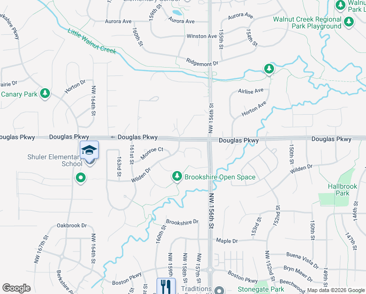 map of restaurants, bars, coffee shops, grocery stores, and more near 15619 Wilden Drive in Urbandale