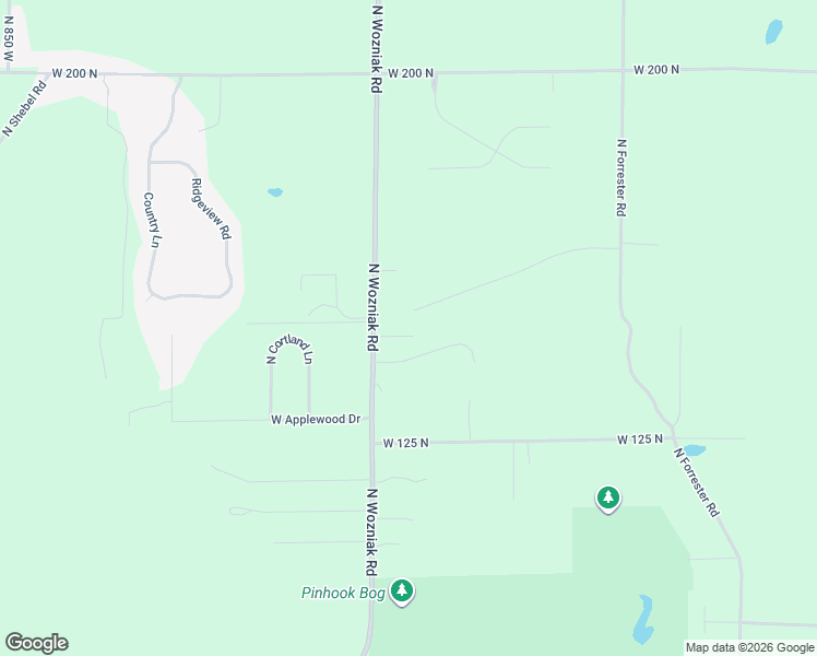 map of restaurants, bars, coffee shops, grocery stores, and more near 1441 North Wozniak Road in Michigan City