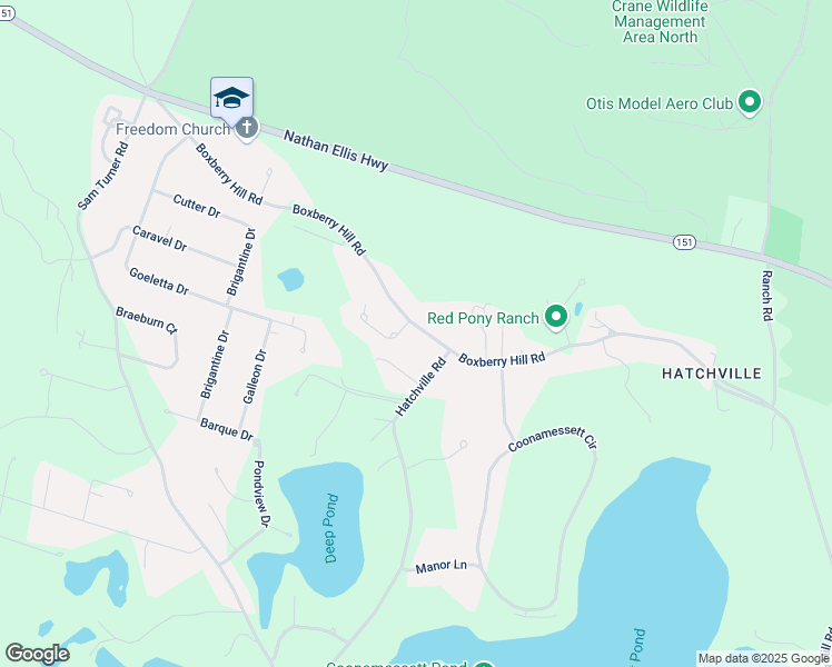 map of restaurants, bars, coffee shops, grocery stores, and more near 494 Boxberry Hill Road in Falmouth