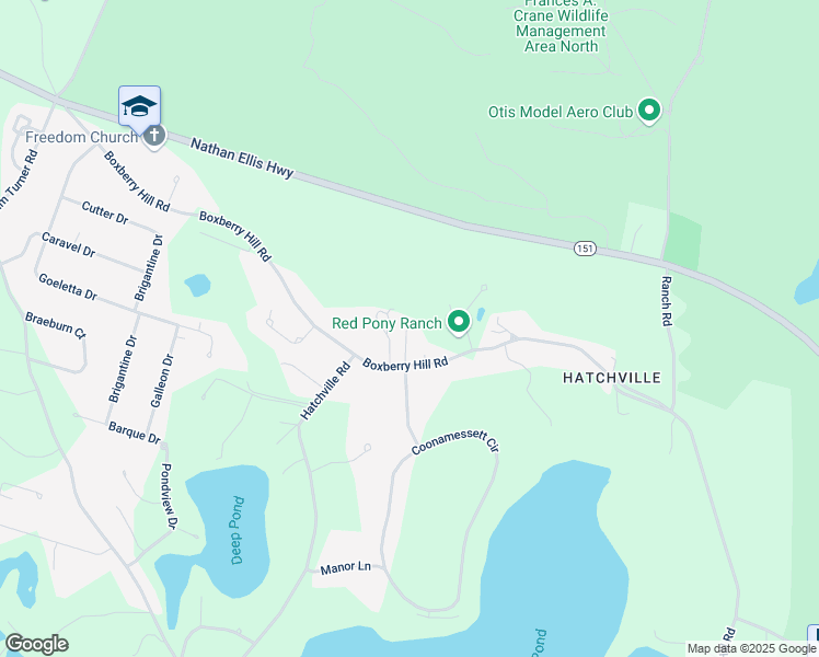 map of restaurants, bars, coffee shops, grocery stores, and more near 441 Boxberry Hill Road in Falmouth