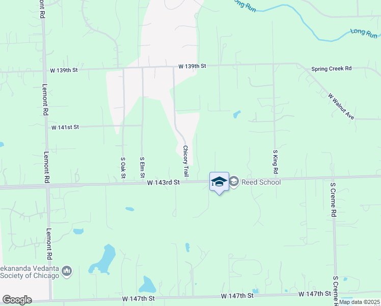 map of restaurants, bars, coffee shops, grocery stores, and more near 14149 Chicory Trail in Lockport