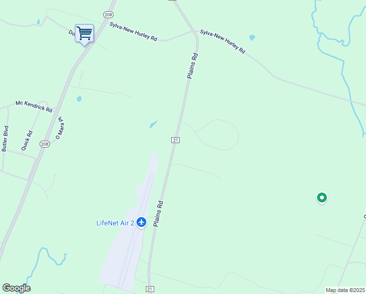map of restaurants, bars, coffee shops, grocery stores, and more near 976 Plains Rd in Wallkill