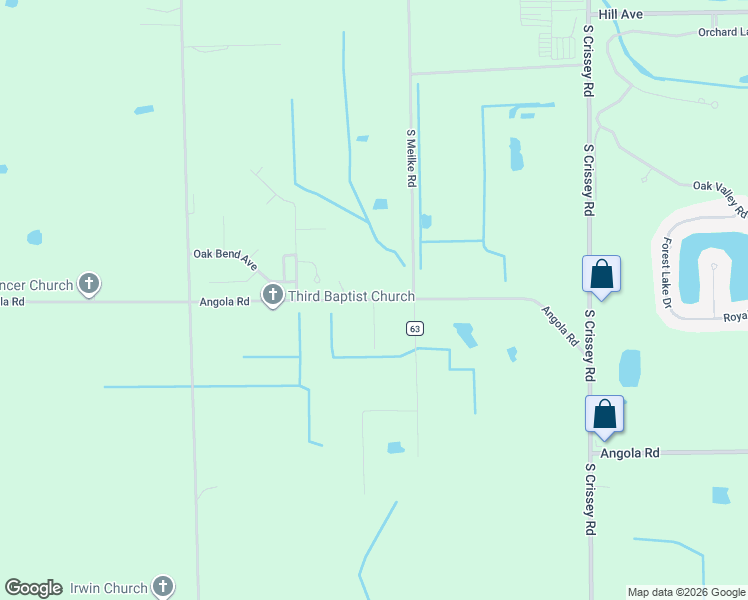 map of restaurants, bars, coffee shops, grocery stores, and more near County Road 32 in Holland