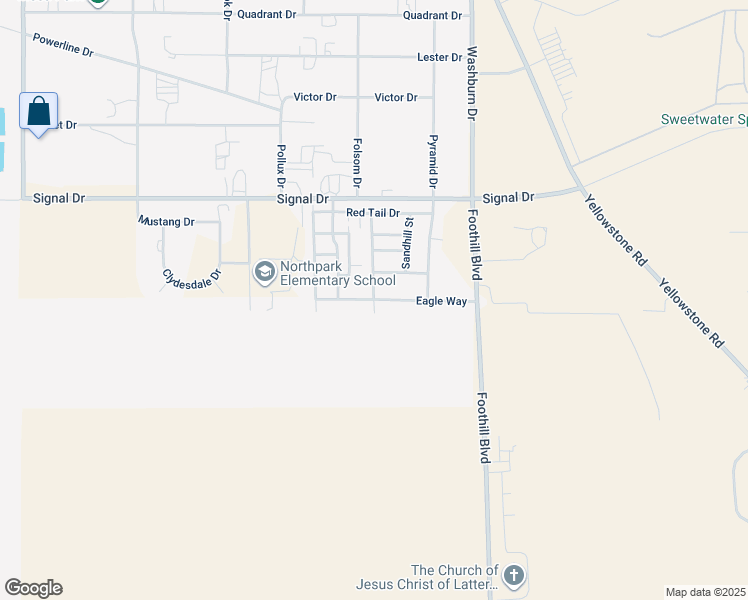 map of restaurants, bars, coffee shops, grocery stores, and more near 3628 Blue Heron St in Rock Springs