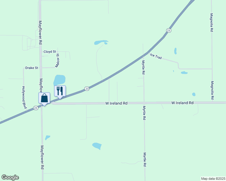 map of restaurants, bars, coffee shops, grocery stores, and more near Magnolia Road in South Bend