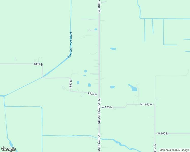 map of restaurants, bars, coffee shops, grocery stores, and more near 1352 County Line Road in Michigan City