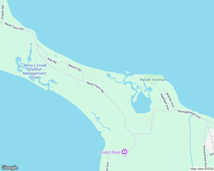map of restaurants, bars, coffee shops, grocery stores, and more near Neck Farm Road in Bristol