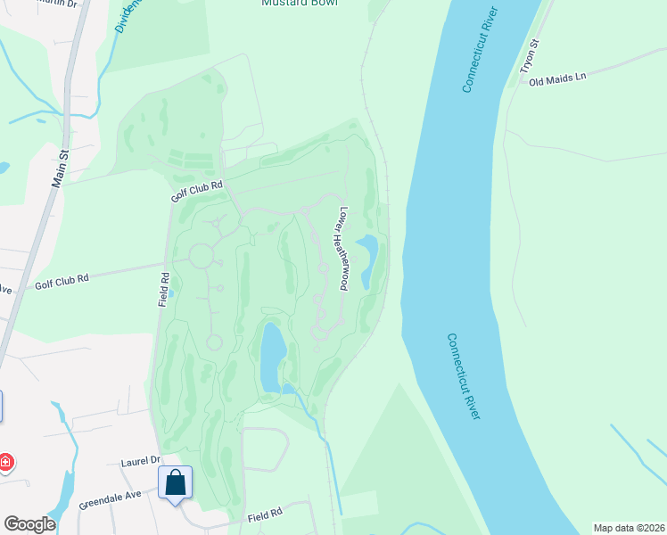 map of restaurants, bars, coffee shops, grocery stores, and more near 6 Heatherwood Green in Cromwell