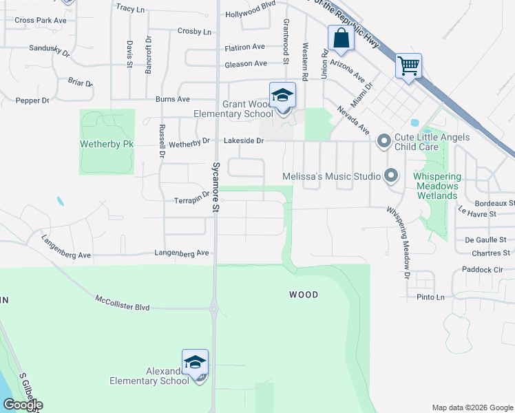 map of restaurants, bars, coffee shops, grocery stores, and more near 2641 Gable Street in Iowa City