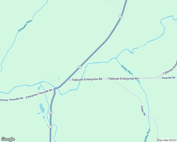 map of restaurants, bars, coffee shops, grocery stores, and more near 8266 Tidioute Enterprise Road in Titusville