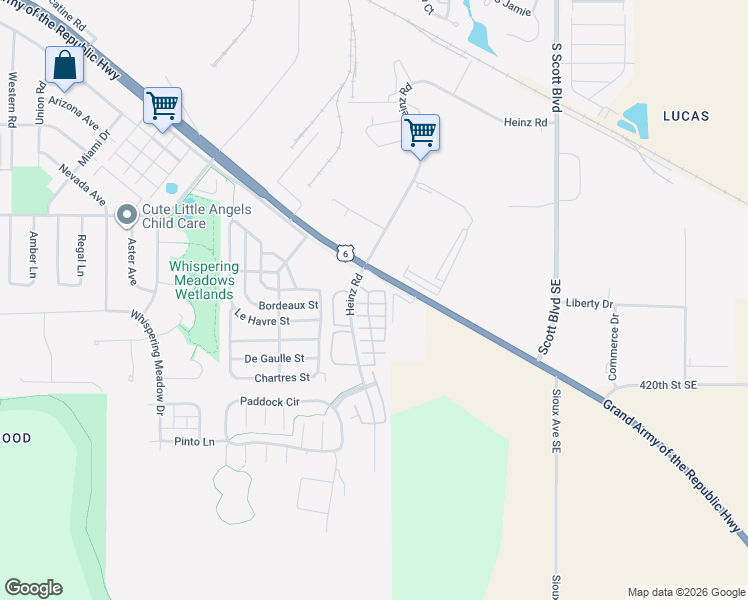 map of restaurants, bars, coffee shops, grocery stores, and more near in Iowa City