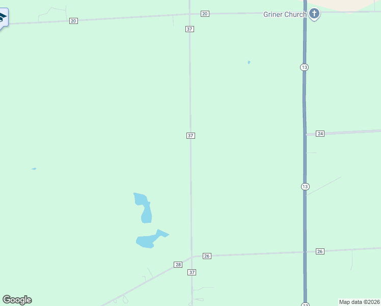 map of restaurants, bars, coffee shops, grocery stores, and more near 59566 County Road 37 in Middlebury