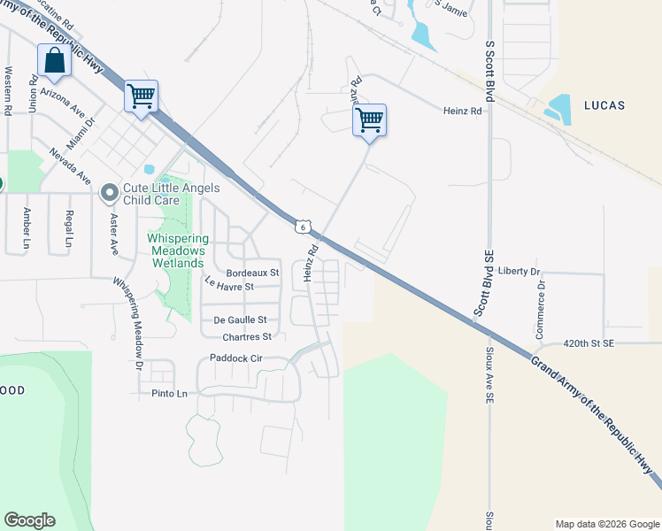 map of restaurants, bars, coffee shops, grocery stores, and more near in Iowa City