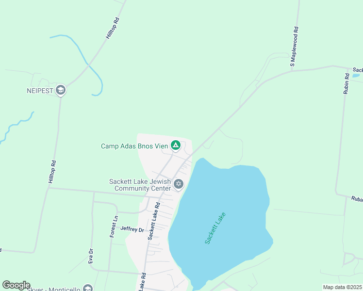 map of restaurants, bars, coffee shops, grocery stores, and more near 17 Ruskin Road in Monticello