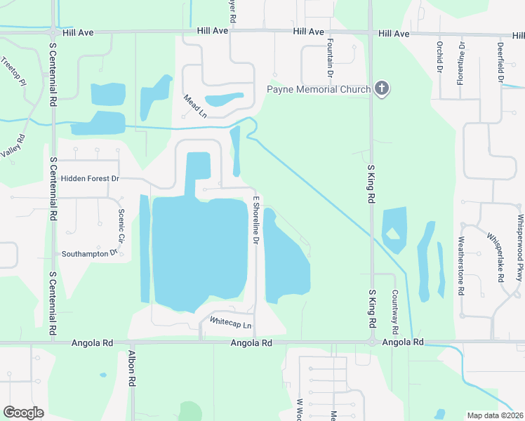 map of restaurants, bars, coffee shops, grocery stores, and more near 541 East Shoreline Drive in Holland
