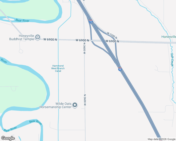 map of restaurants, bars, coffee shops, grocery stores, and more near 6680 North 3600 West in Brigham City