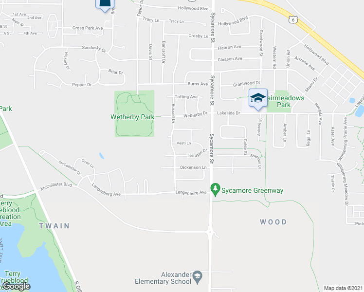 map of restaurants, bars, coffee shops, grocery stores, and more near 1504 Terrapin Drive in Iowa City