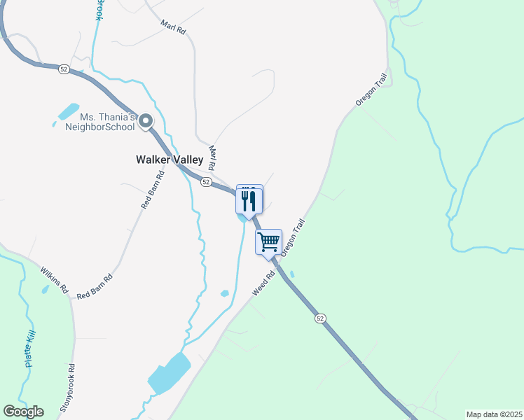 map of restaurants, bars, coffee shops, grocery stores, and more near 3649 New York 52 in Pine Bush