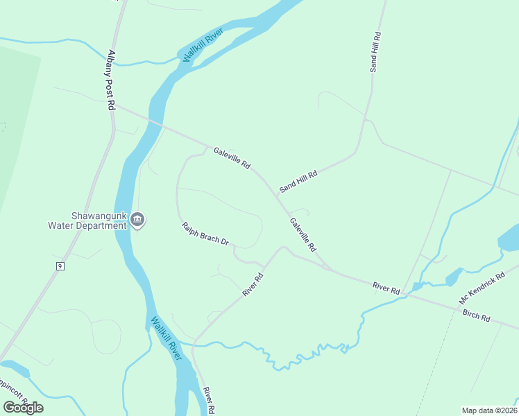 map of restaurants, bars, coffee shops, grocery stores, and more near 105 Mulford Drive in Wallkill